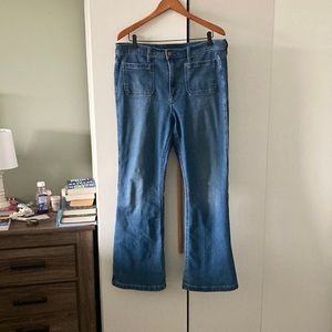 GAP 70s vintage flare jeans with front pocket detail